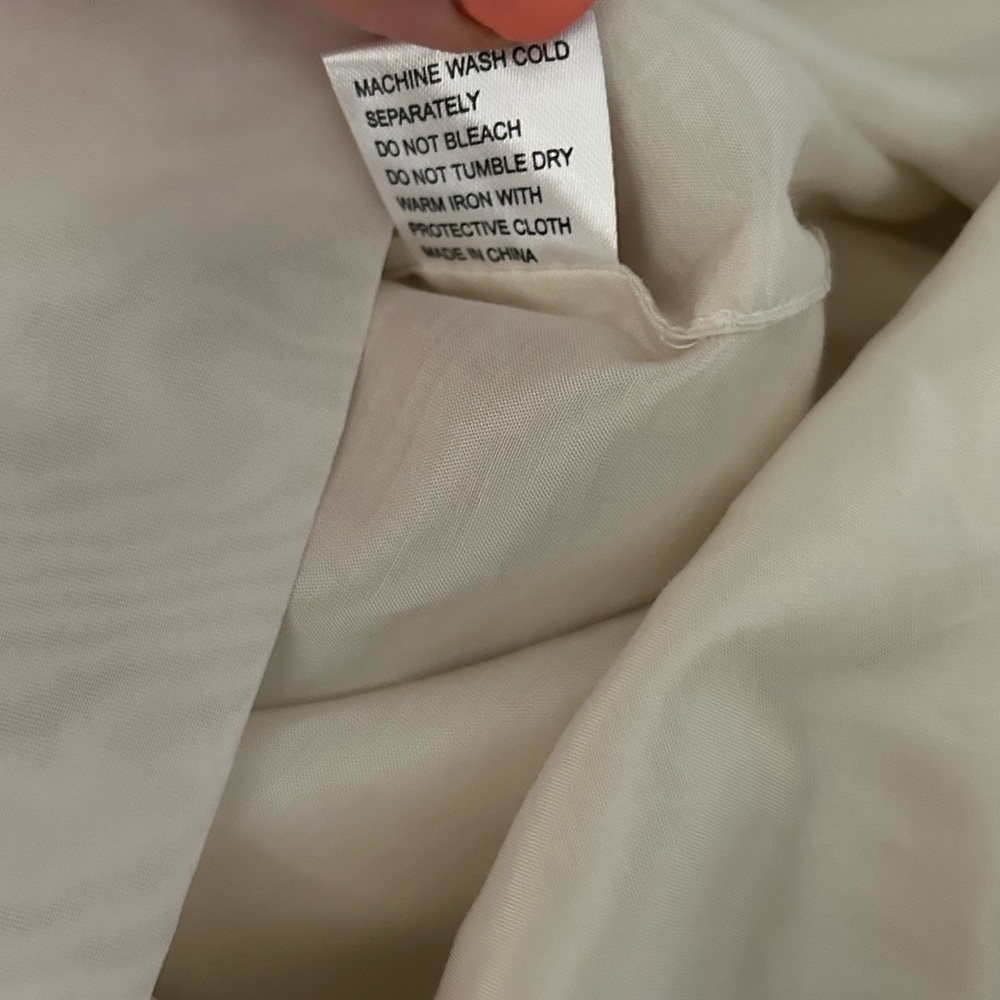 T by Alexander Wang 100% silk vintage white/cream mini dress - Picture 5 of 5